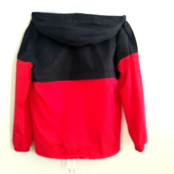 Divided H&M Windbreaker Jacket Womens Size S Red Blue Long Sleeve Full Zip - Picture 2 of 9